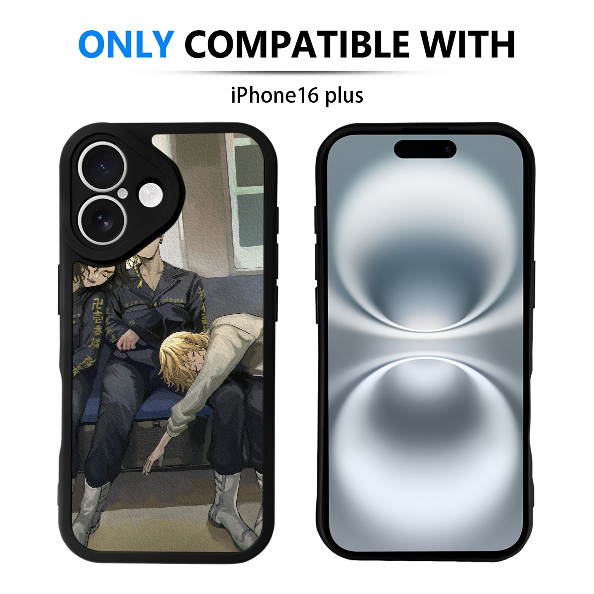 （画像用） 東京リベンジャーズ Tokyo Revengers 【iPhone 16シリーズ対応】シリコンスマホケース（レザー調） 材質：シリコン